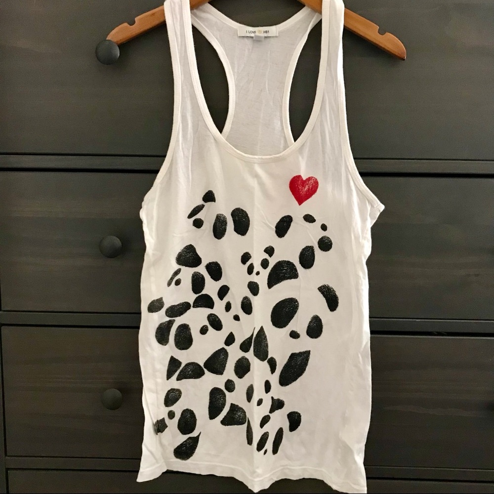 I Love H81 Panda Racerback Tank Top